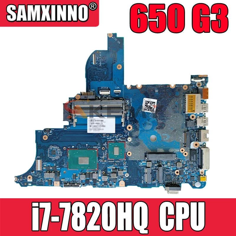 Для HP PROBOOK 650 G3 материнская плата портативного компьютера с SR32N i7-7820HQ 918110-001 918110-601