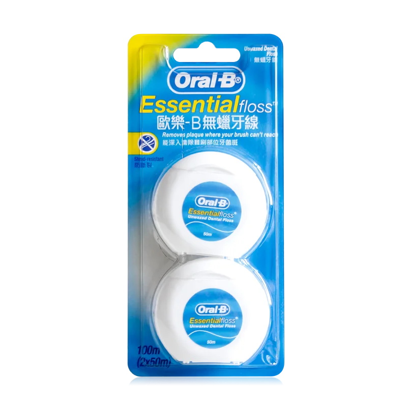 Ирригатор полости рта B Essential Dental Floss Smooth Flat Thread удобный держатель невощеная
