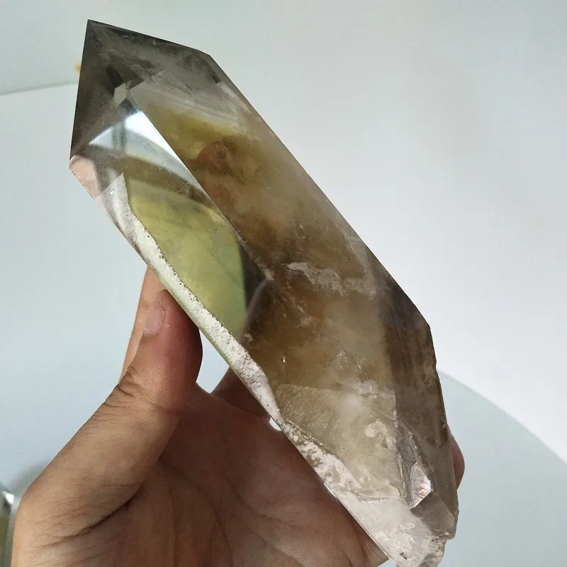 Каменный из натурального цитрина кристалл палочка точка кварц сырой камень обелиск рейки чакры камни и целебные кристаллы