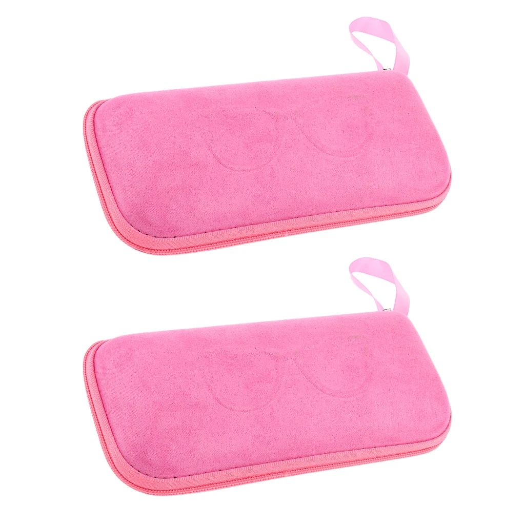 2 x твердых чехла на молнии для очков футляр
