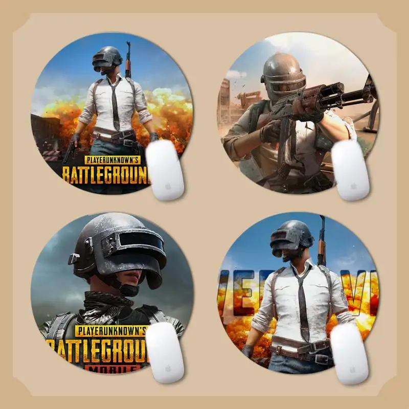 

PUBG красивый коврик для мышки в стиле аниме круглый Нескользящая подушка
