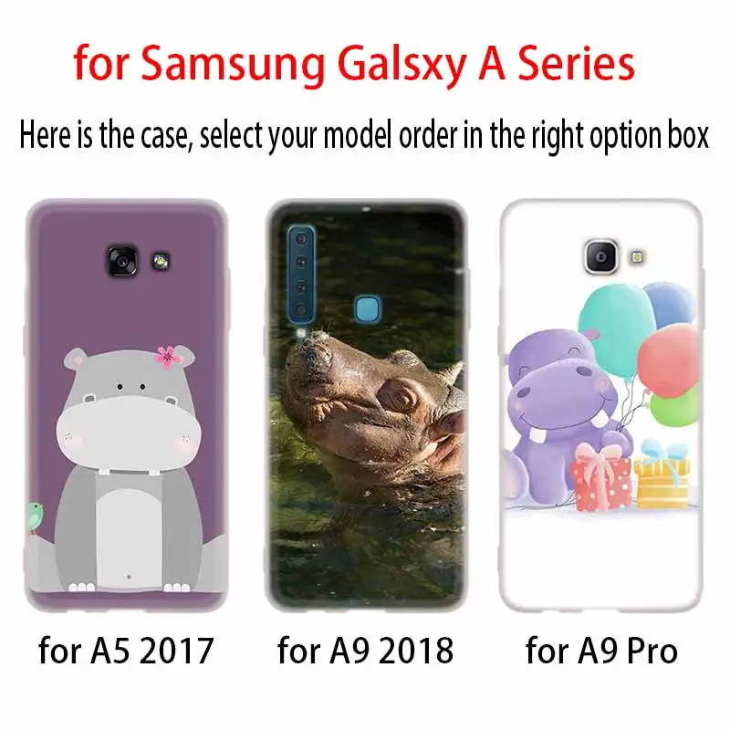 Милый мультяшный мягкий чехол в виде бегемота для Samsung A12 A13 A20 A21S A31 A32 A33 A41 A42 A50 A51 A52