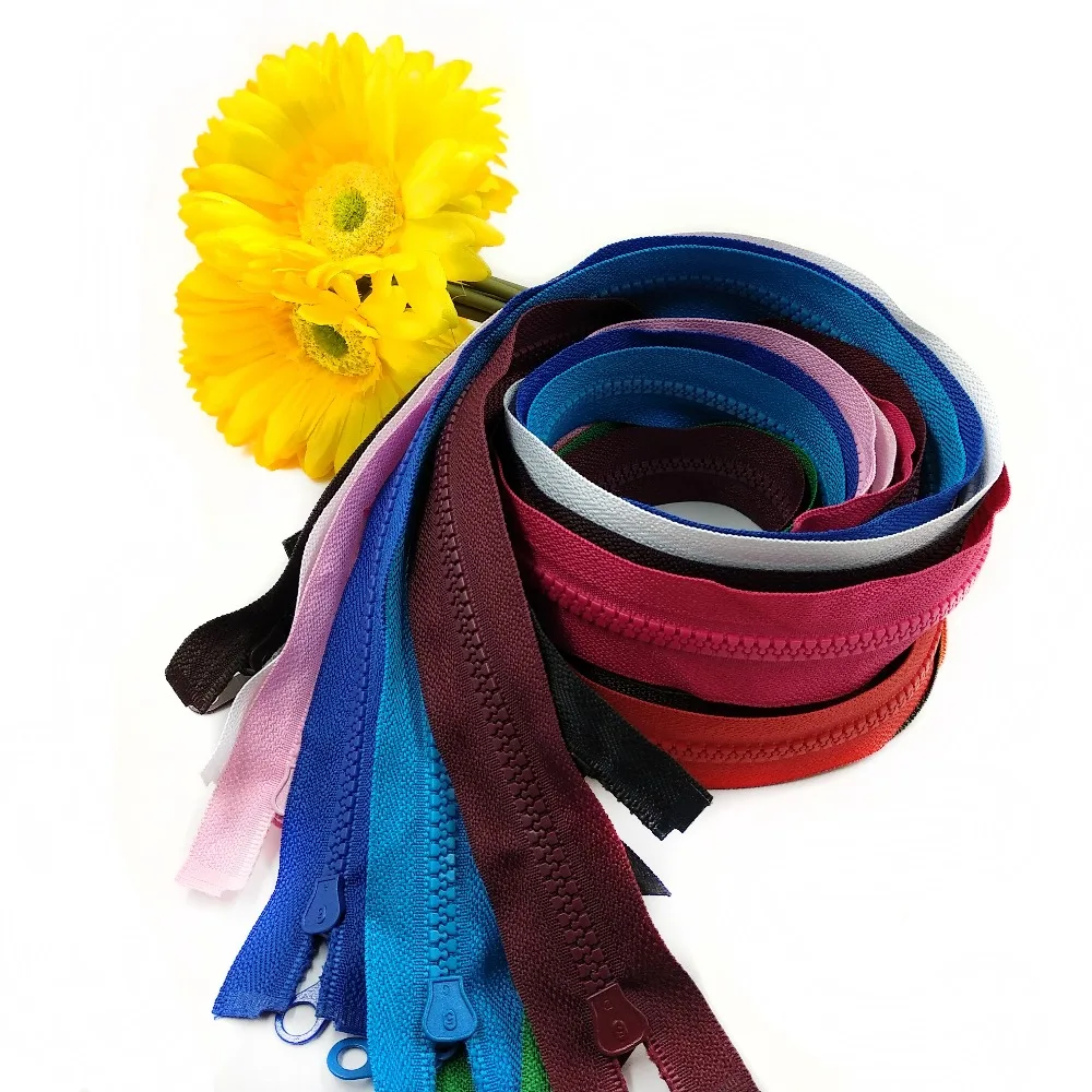 Молния для куртки 70 см № 5 из смолы молнии с открытым концом и длинной застежкой