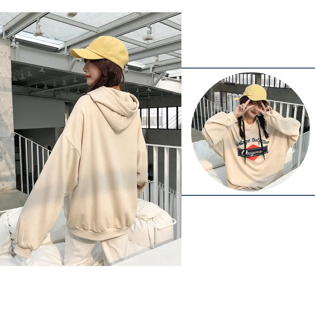 Толстовка с буквенным принтом алфавита для мальчиков и девочек уличный стиль