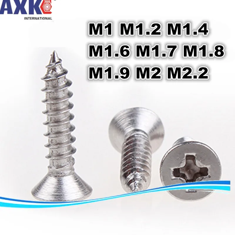 AXK никелевый Микро электронный винт встраиваемый phillips потайной плоский для очков