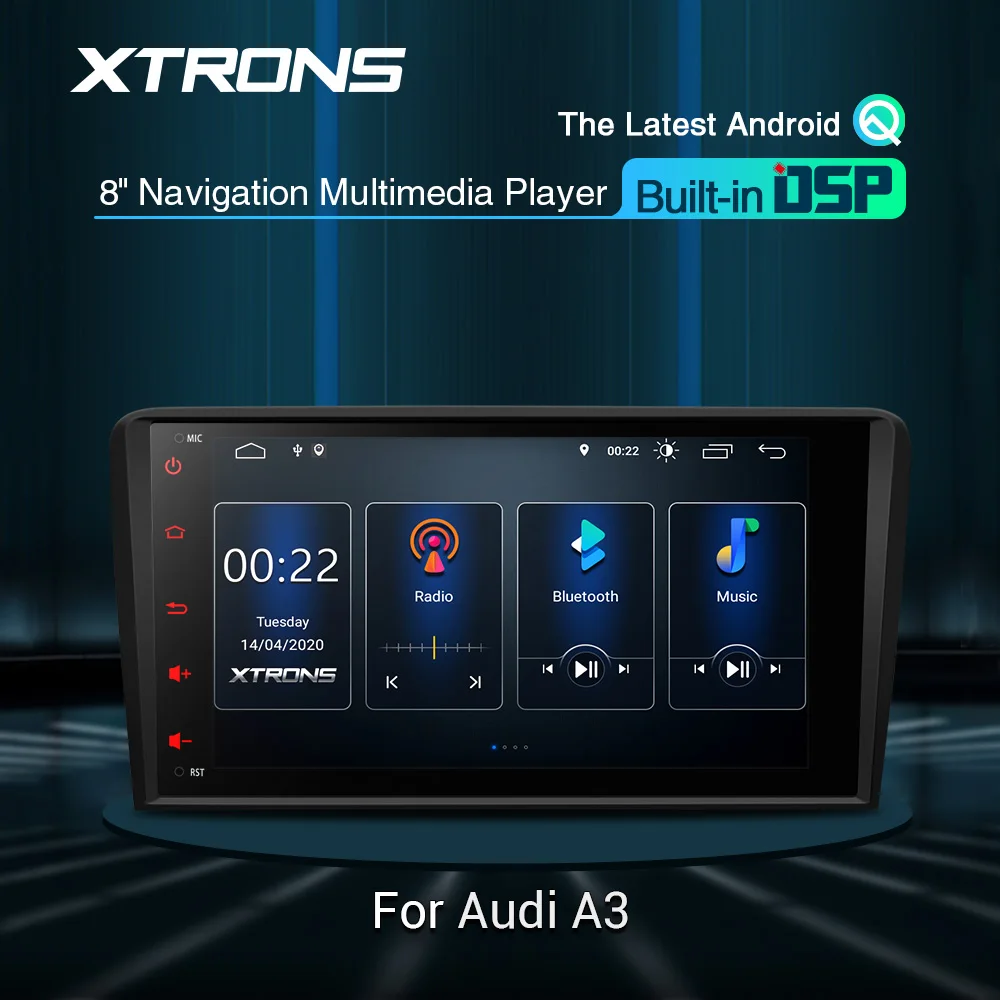 XTRONS 8 'ɺndroid 10 0 DSP автомобильный стерео плеер радио GPS OBD для Audi A3 8P 2003 - 2009 2010 2011
