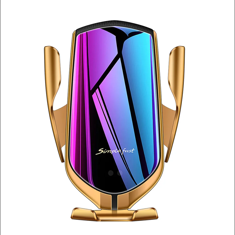 10 Вт Qi автомобиля Беспроводной Зарядное устройство для iPhone Xr X тяжести Sucker автомобильный держатель телефона для быстрой зарядки для samsung S10 S9 регулируемое крепление автомобильная беспроводная зарядка