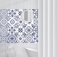 101520cm high quality retro simulation tile stickers kitchen waterproof wall stickers bathroom self adhesive diy wall decals