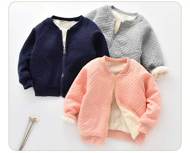 New Children Thick Velvet jackets Autumn/Winter Coat Warm Clothing Infant Boy outerwear Padded Jackets Clothes 1-3Yrs | Детская одежда
