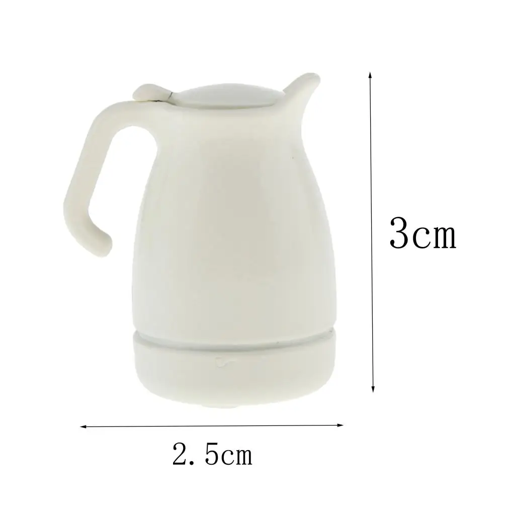 

1:12 Mini Handmade Beige Teapot Water Tea for Dollhouse. DIY Craft Supplies