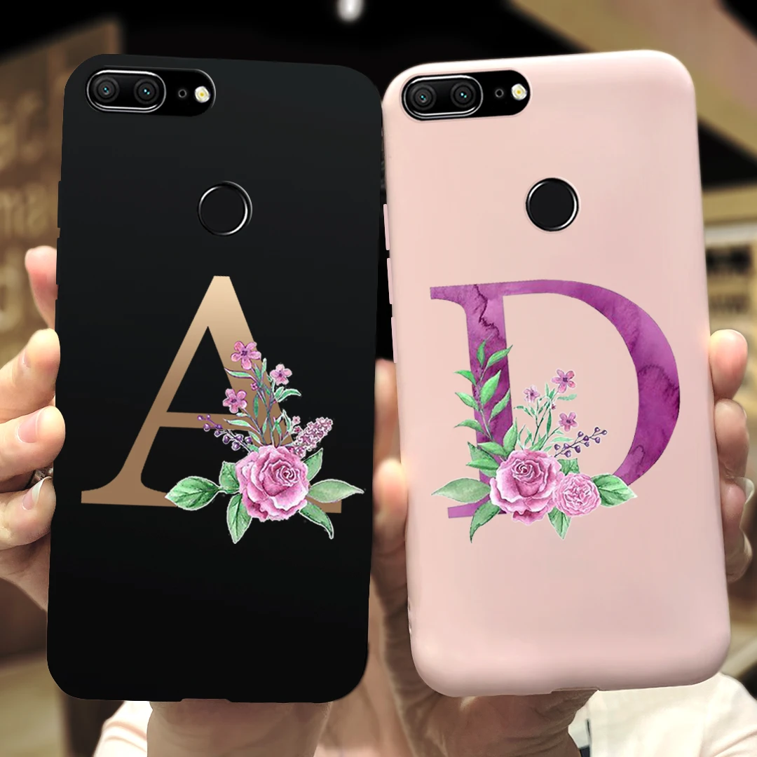 Милый чехол с алфавитом для Honor 9 Lite чехлы телефонов мягкий силиконовый