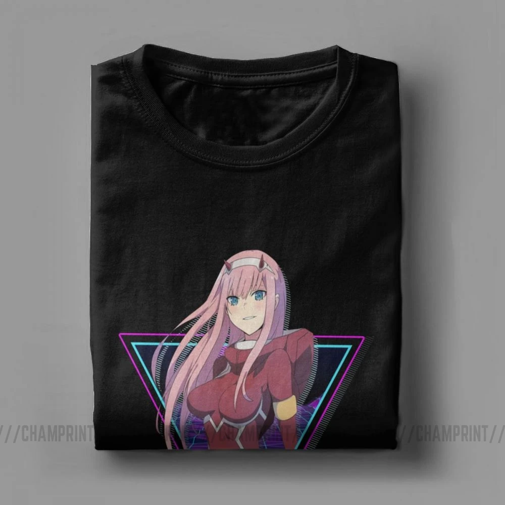 Darling In The FranXX Zero Two Футболка мужская Эстетическая футболка с фильмом хлопковые