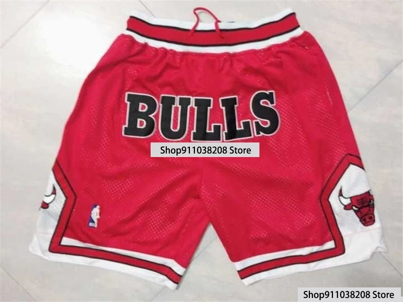 

NBA Chicago Bulls #33 Scottie Pippen Basketball Shorts #23 Michael Sports Pants Mesh Jogging Short Pant