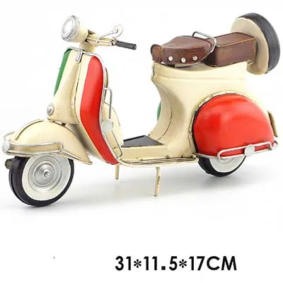 colorful Vespa модель розовый синий vintag 1955 Италия старый автомобиль металлическая игрушка 2 колеса мотоцикл 1:12 Модель двигателя для bjd Blyth кукла фотография - Цвет: colorful