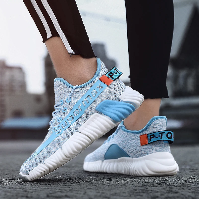

Korean Version Breathable Running Mesh Shoes Lightweight Men's Sports Shoe Fashion Men's Jogging Casual Shoes Flywire Sneakers