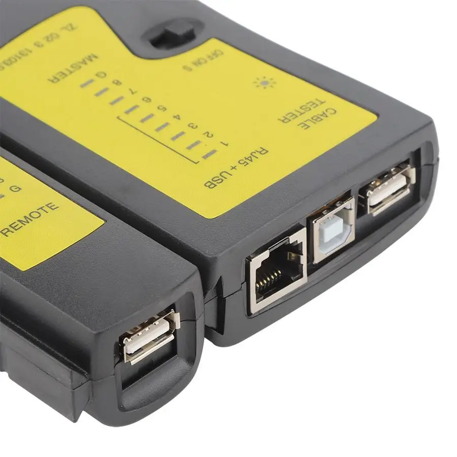 YG468U кабель тестовый er детектор Профессиональный RJ45 + USB Быстрый точный тест сети
