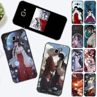 japanese manga inuyasha kikyou phone case for samsung j 2 3 4 5 6 7 8 prime plus 2018 2017 2016 core