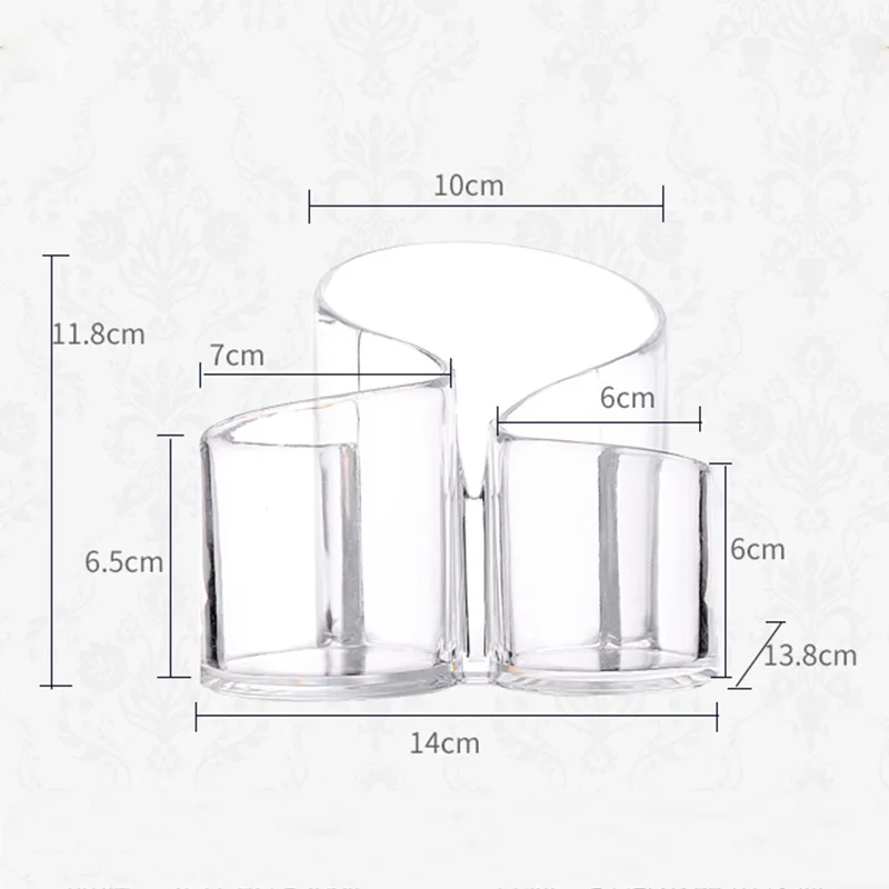 Transparent Plastic Cosmetic Storage Box Make Up Tools Accessories Makeup Brush Lipstick Desktop Racks Holder Rack |