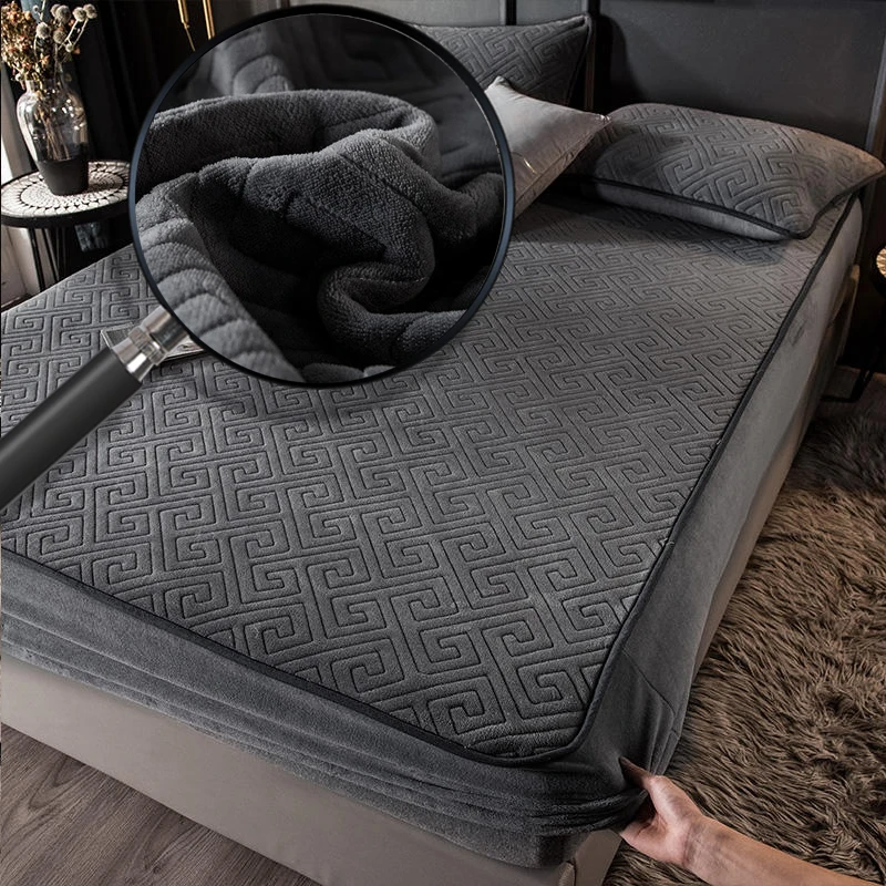 Бархатная латексная простыня покрывало для кровати протектор матраса