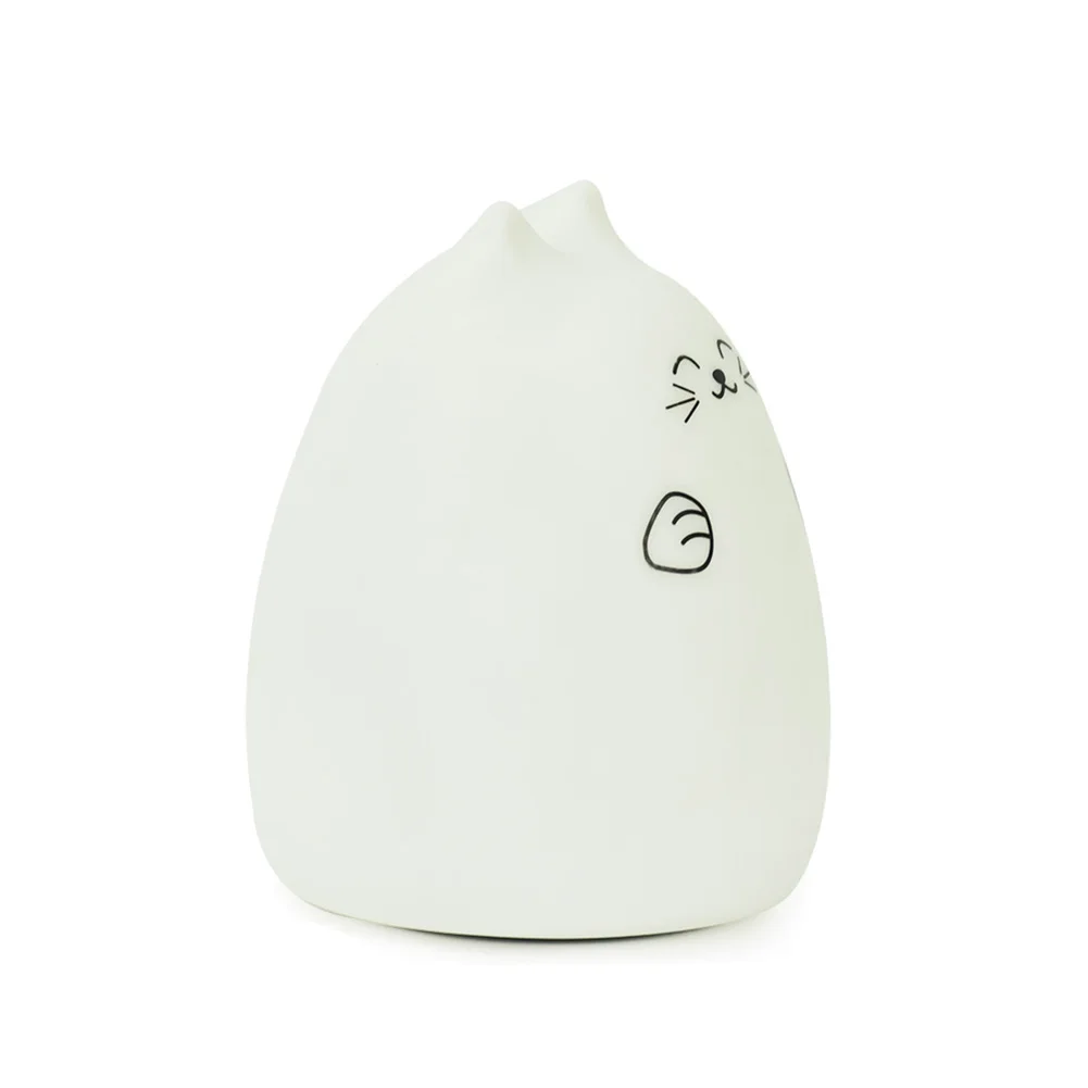 

Children Bedside Lamp Sleeping Light Bedroom Bedside Table Lamp Silicone LED 3D Cat Shape Tap Night Light Remote Control
