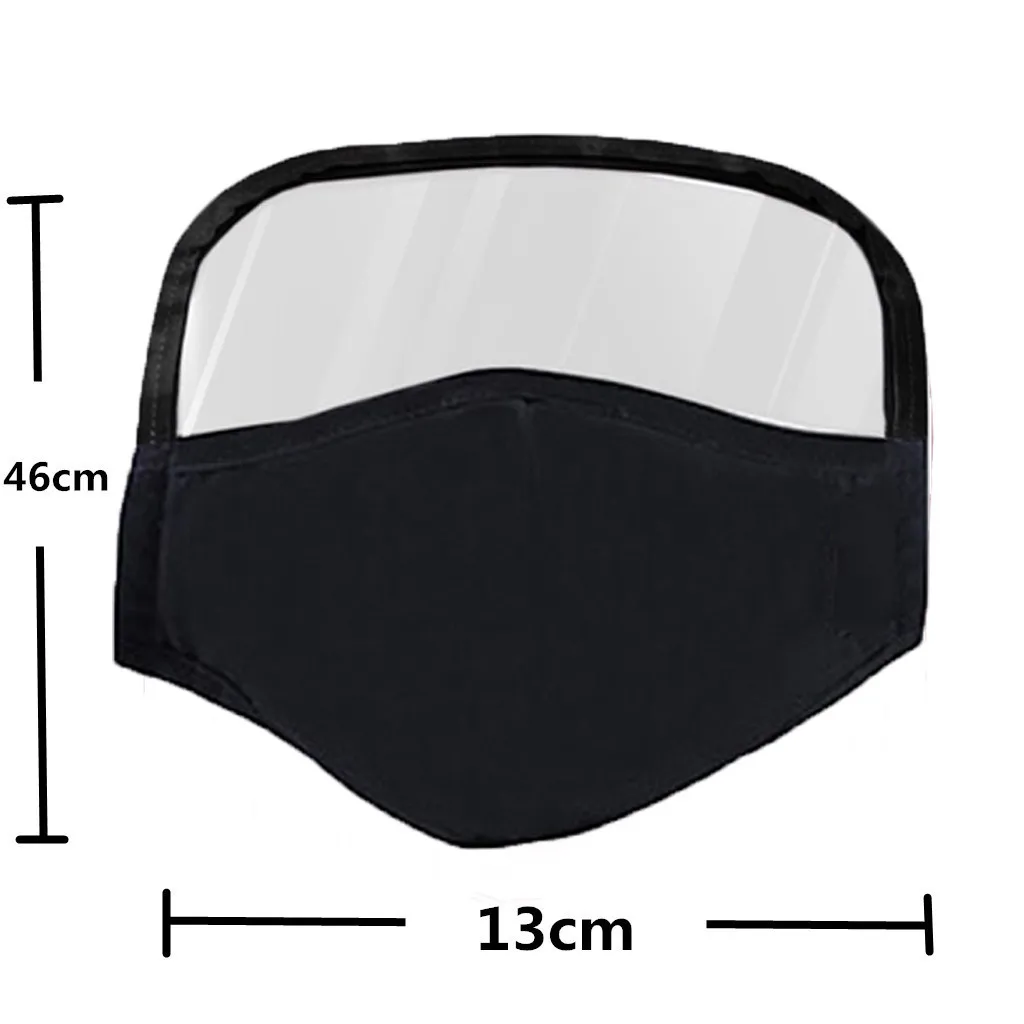 

Cotton Dustproof Outdoor Face Protective Face Mask with Eyes Shield + 5 Filters Masque Mascarillas Cosplay Costume Accessories F