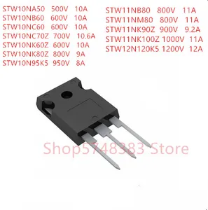 10PCS/LOT STW10NA50 STW10NB60 STW10NC60 STW10NC70Z STW10NK60Z STW10NK80Z STW10N95K5 STW11NB80 STW11NM80 STW11NK90Z STW11NK100Z