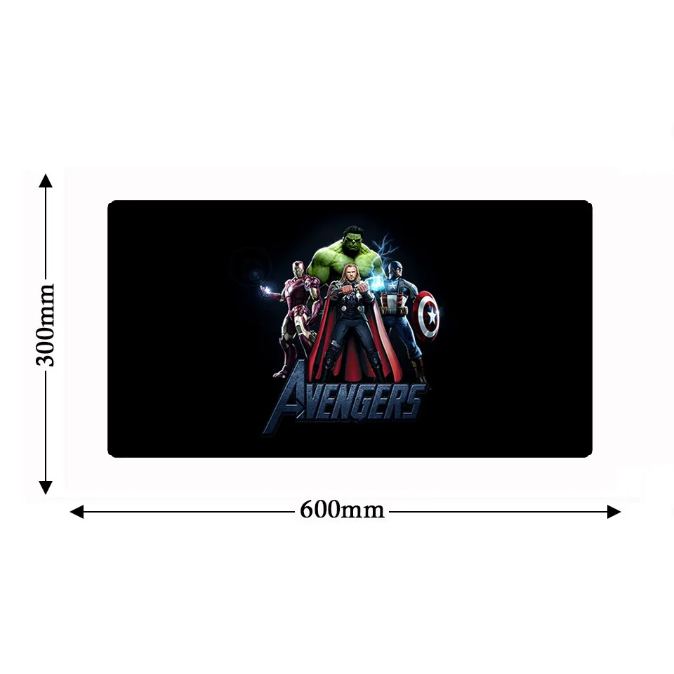 Большой игровой компьютер Marvell Avengerse Infinity War Аниме Коврик для мыши ноутбука
