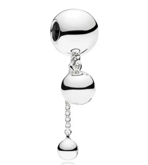 Женская цепочка из серебра 925 пробы с бусинами