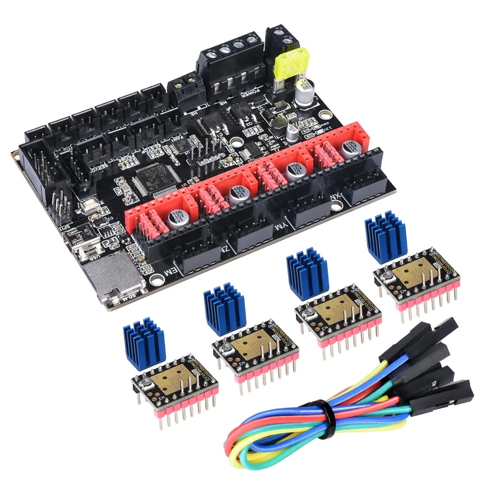 SKr E3 DIp with 2208 BIQU BIGTREETECH SKR MINI E3 32 бит плата управления интегрированная TMC2209 UART RGB Marlin для Ender 3 Ender 5 Pro части 3d принтера - Цвет: SKr E3 DIp with 2208