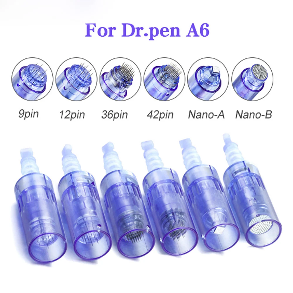 Сменный картридж для татуировочного наконечника Dr pen A6 Nano / 9 pin 12 36 42 Micro Сменные