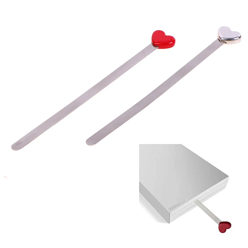 

1Pc Love Heart Metal Bookmarks Creative Beautiful High Quality Bookmark Gift