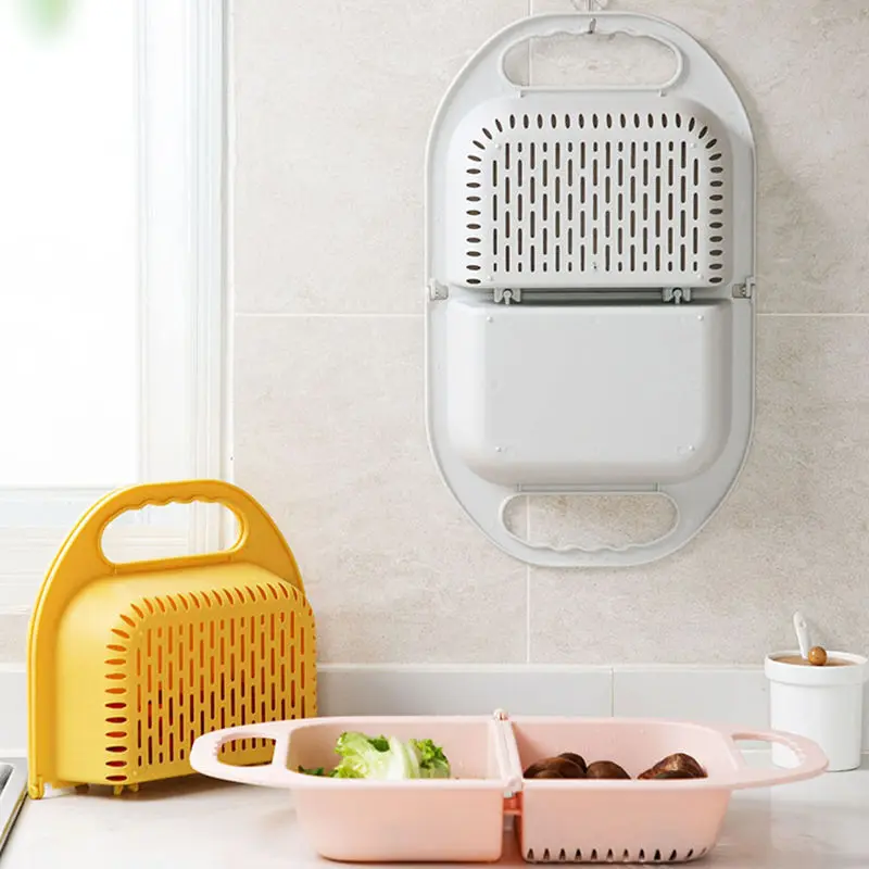 Кухонная Складная сливная корзина для мытья фруктов и овощей | Дом сад