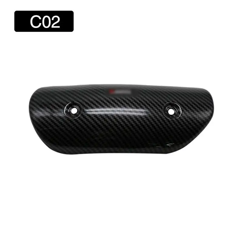 C-02 with AK sticker Alconstar-мотоцикл глушитель среднего соединения трубы угольный молниеотвод тепловой щит крышка для Honda Для KTM - Цвет: C-02 with AK sticker
