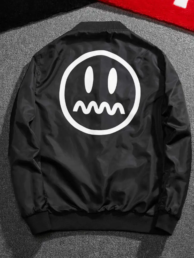 2019 мужская куртка бомбер с нашивкой зеленая Двусторонняя Тонкая Мужская