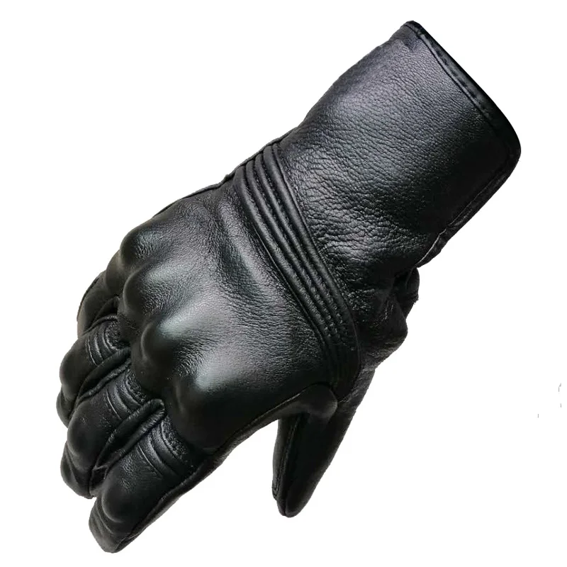 Мотоциклетные перчатки гоночные для мотокросса из натуральной перфорированной