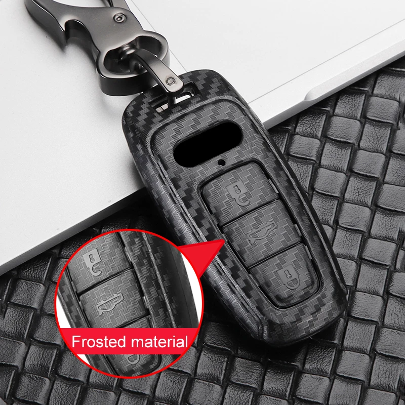 Чехол для автомобильного ключа из АБС пластика Audi A3 A6 C8 A7 S7 A8 D5 4N S8 Q7 Q8 SQ8 E Tron TRON 2018