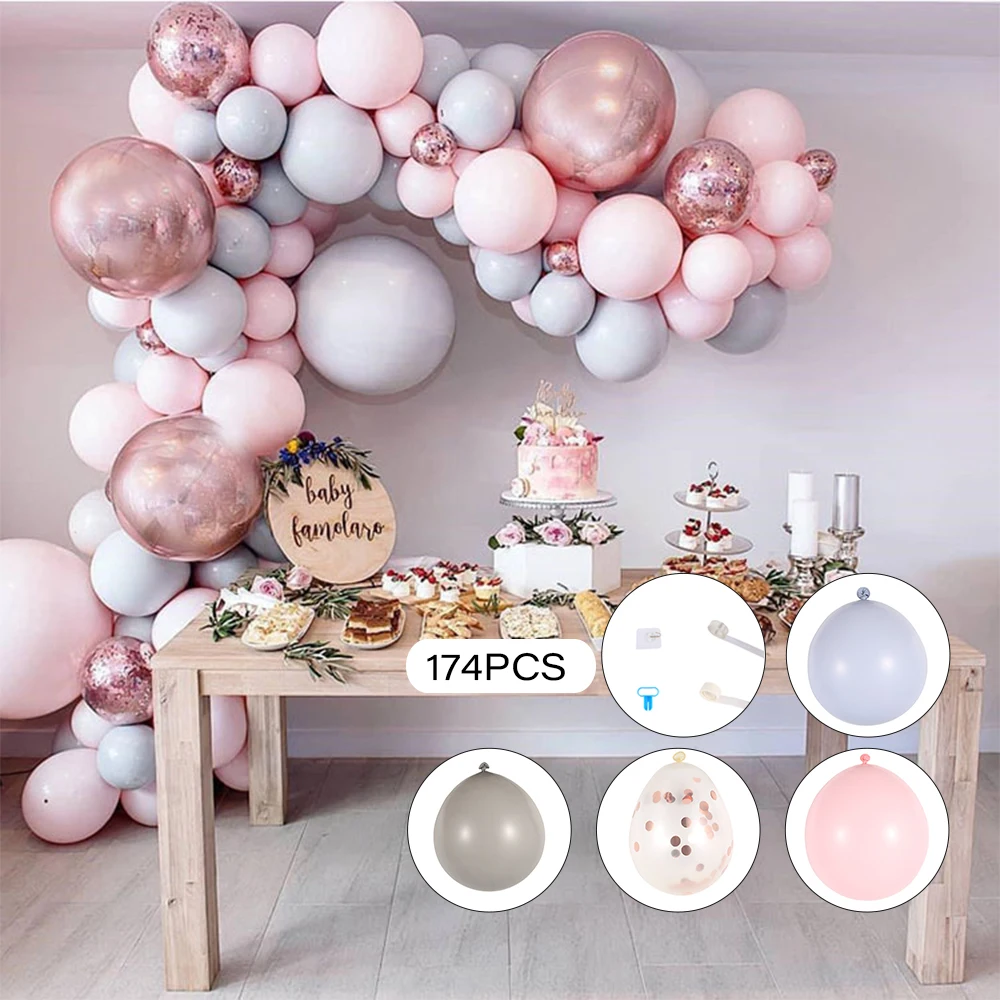 174 шт. латексные воздушные шары в виде макарон|Воздушные и аксессуары| |