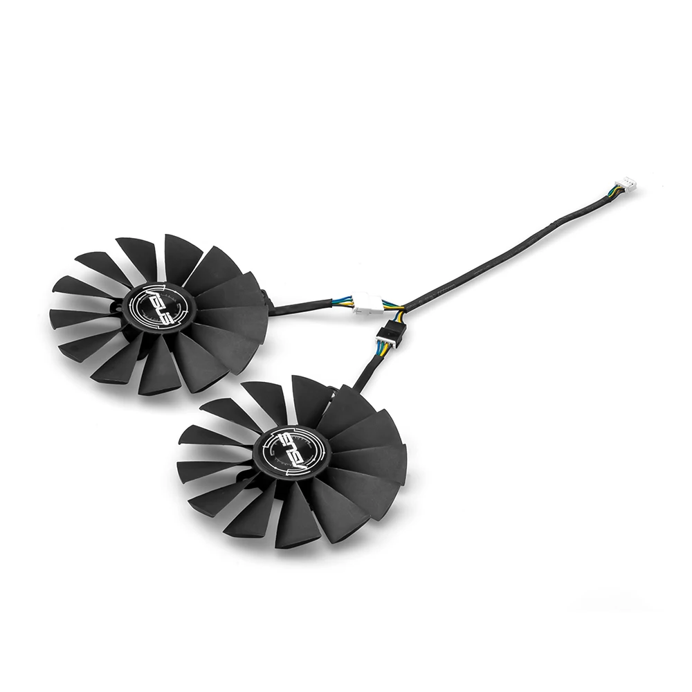 Охлаждающий вентилятор для видеокарты T129215SM 95 мм 0.25amp охлаждающий ASUS STRIX RX 470 580 570