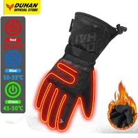 duhan heated moto gloves waterproof electric heating gloves touch screen motocross guantes cycling accessories winter gloves