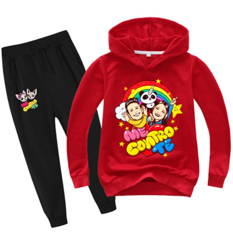 New Spring Children Clothing Set me contro te Boy Girl Hoodies Sweatshirt+Pants 2pcs Sport Suits Toddler Tracksuit Kid Coat