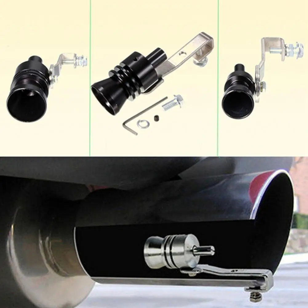 

Exhaust Fake Turbo Muffler Blow Off Valve Whistle Pipe Sound Simulator Whistle