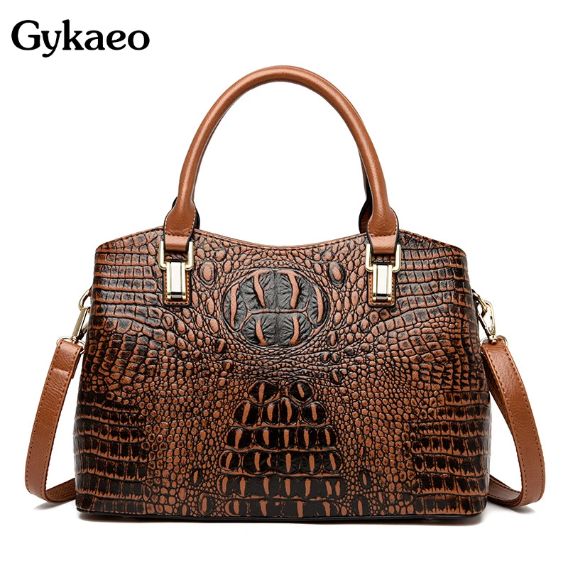 

Luxury Handbags Women Bags Designer Fashion Handbag Ladies PU Leather Alligator Shoulder Bag 2022 Female Shopping Messenger Bags