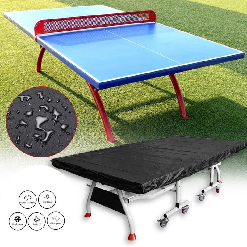 

Table tennis table cover table cover waterproof dustproof anti-ultraviolet black convenient sports outdoor indoor moisture