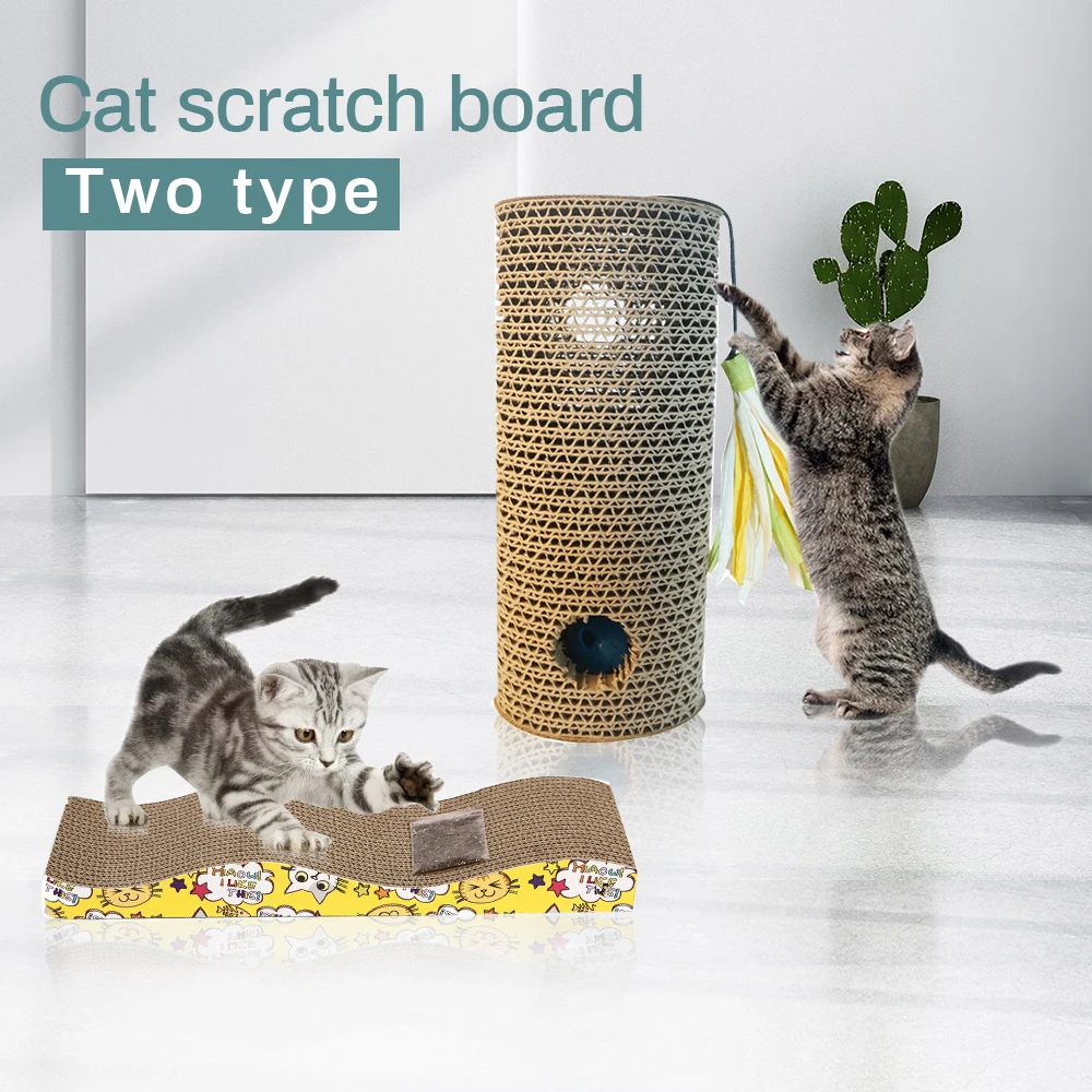 Corrugated Paper Pet Cat Scratcher Game Scratching Accessories Pets Products Board For House Toy | Дом и сад