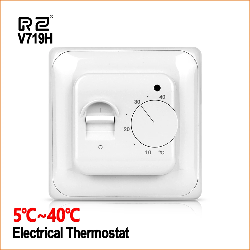 V719H RZ дома терморегулятор 220V 16A программируемый Напольное отопление-комнатный настенный Универсальный цифровой термостат Температура контроллер - Цвет: V719H
