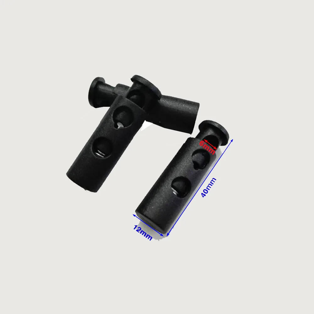 50 шт./лот большой черный пластиковый круглый шнур для шара замок переключение 2