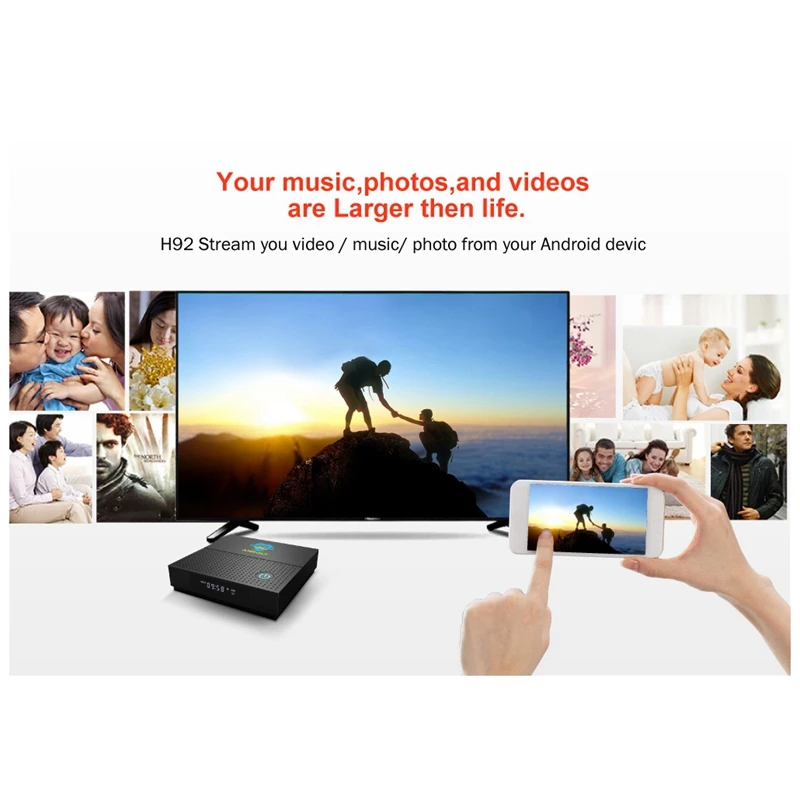 

ANBOLT H92 Set-Top Box 3GB + 16G Android 9.0 Eight-Core Blu-Ray HD Network Player TV Set-Top Box US Plug