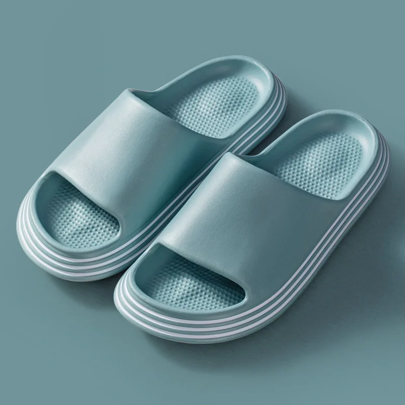 

EVA Hole Leaking Slippers Women Bathroom Shoes Slides Anti-slip Summer Indoor Home Slippers Household Bath Sandals Men