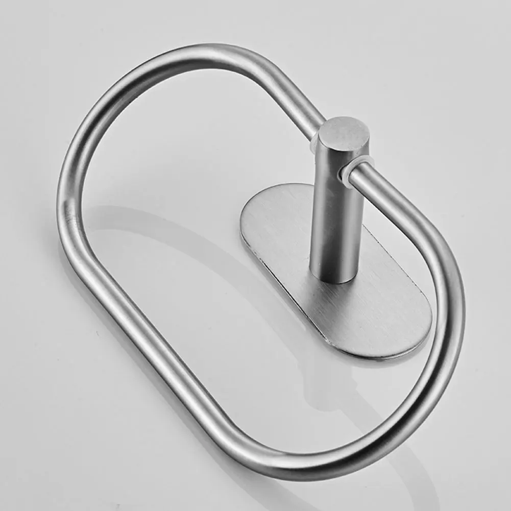 Ванная комната простой Нержавеющая сталь настенный Полотенца стеллаж для