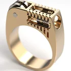 Модное мужское кольцо с механической шестеренкой, мужское кольцо, обручальное кольцо для женщин, современное свадебное ювелирное изделие, кольцо